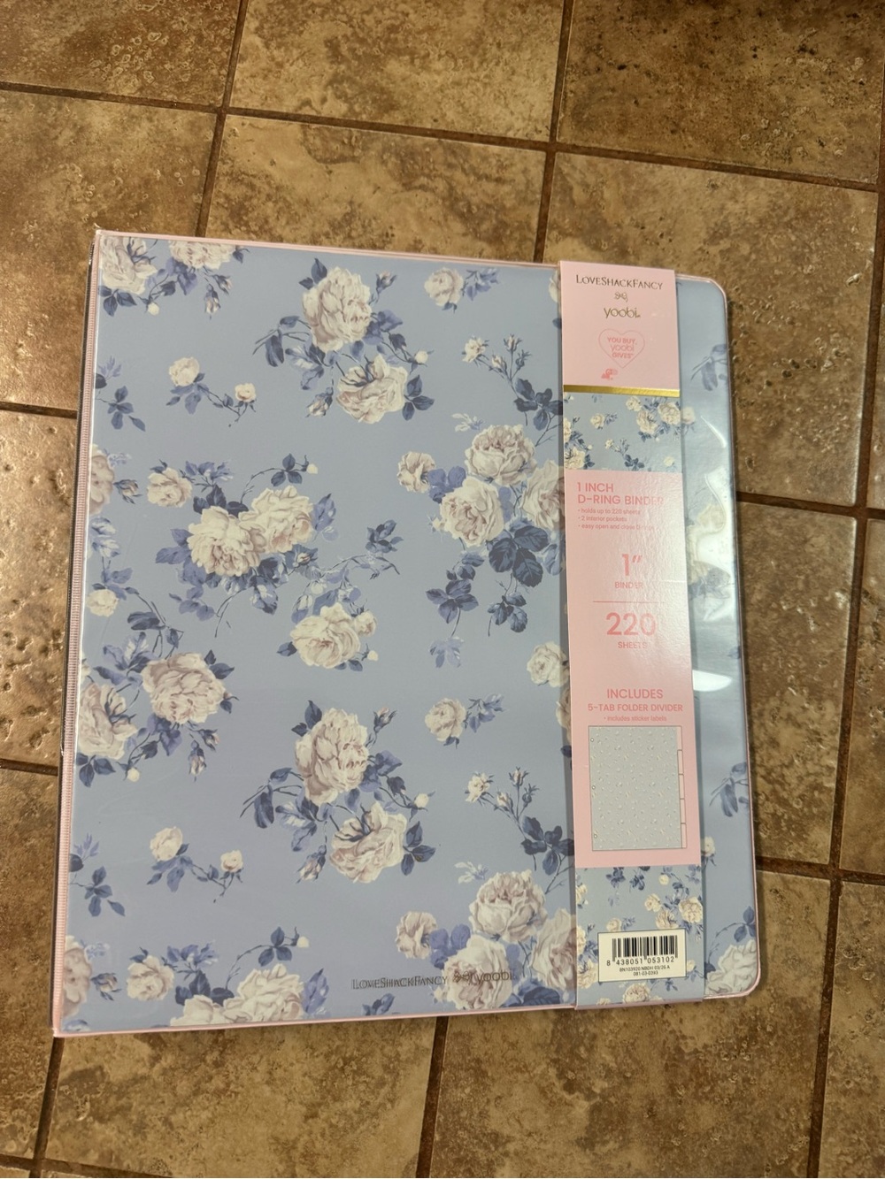 LoveShackFancy x Target - Everblooming Rosettes 1" Binder and 5-Tab Divider
